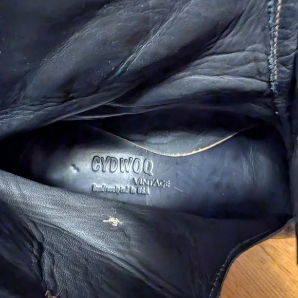 Cydwoq Vintage Embossed Leather Boots,40 - Picture 7 of 8